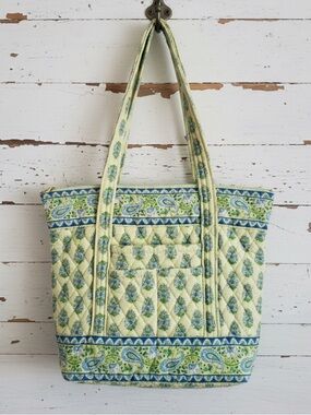 Retired Vera Bradley Citrus Paisley Elephant Tote & Pouch